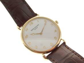 Thumbnail von Patek Philippe Calatrava 3820 18 Karat Gelbgold mit original Band und Schließe Kaliber 177 </h1>