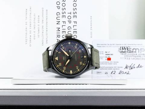  IWC Große Fliegeruhr Top Gun Miramar Big Pilot Top Gun Miramar 7 Days Ceramic 48 mm IWC Box + Papers 