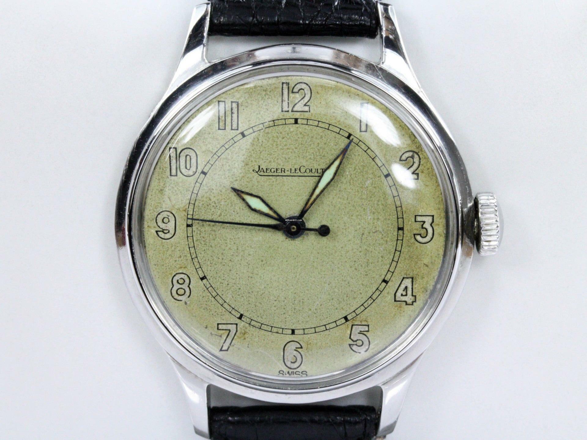  Jaeger-LeCoultre Classic 33 mm Stahl Handwinding Leder Vintage 