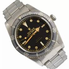 Thumbnail von Rolex Submariner (No Date) 6536-1 “James Bond” tropical gilt dial Full Set 1958’s </h1>