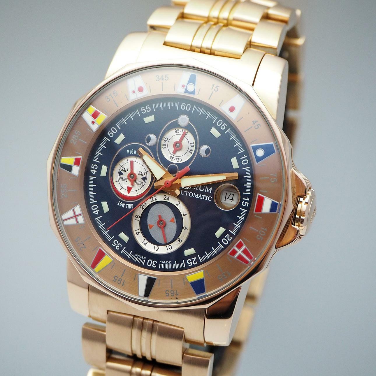 Corum Admiral's Cup Tides Marees LIMITED 977.630.55/V780 RoséGold 18k/750 Box+Papiere