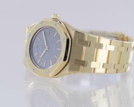 Thumbnail von Audemars Piguet Royal Oak Lady 18K Gold Date Grey Dial Top Luxus Klassiker </h1>