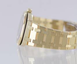 Thumbnail von Audemars Piguet Royal Oak Lady 18K Gold Date Grey Dial Top Luxus Klassiker </h1>