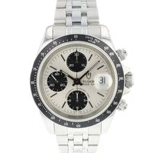 Thumbnail von Tudor Prince Date Chronograph Steel Silver Dial </h1>