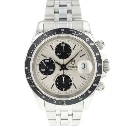  Tudor Prince Date Chronograph Steel Silver Dial </h1> 