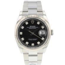 Thumbnail von Rolex Datejust 36 Fluted Oyster Black Diamond Dial </h1>