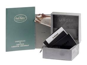 Thumbnail von U-Boat Classico Lady Black Diamanten Perlmutt Ref.8899 Full Set Neu