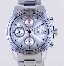 Thumbnail von Sinn 303 M-kmh Day-Date Chronograph Silver Dial Modellbahn Full-Set rar </h1>