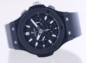 Thumbnail von Hublot Big Bang 44 mm Black Magic Chronograph Keramik Carbon Dial Rubber Strap Luxury 44mm </h1>