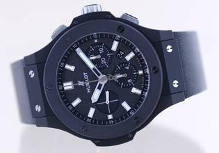Thumbnail von Hublot Big Bang 44 mm Black Magic Chronograph Keramik Carbon Dial Rubber Strap Luxury 44mm </h1>