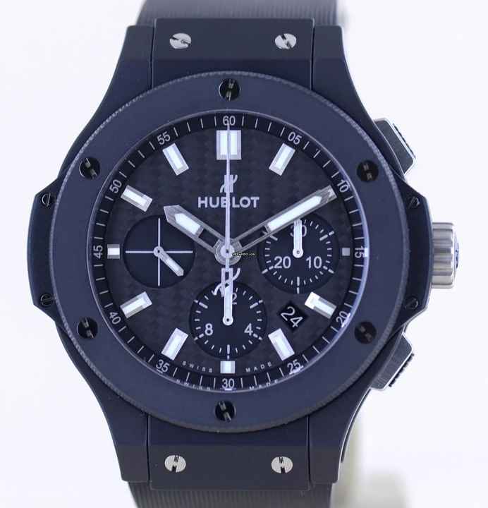  Hublot Big Bang 44 mm Black Magic Chronograph Keramik Carbon Dial Rubber Strap Luxury 44mm </h1> 