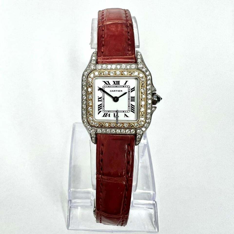 Cartier Panthère 23mm Quartz 2 Tone 0.47TCW DIAMOND Watch </h1>