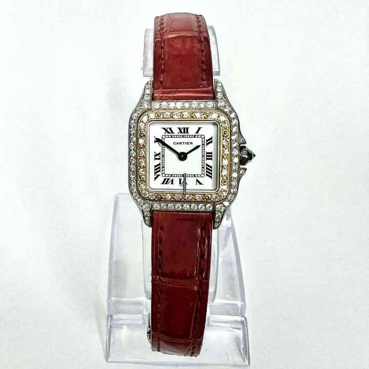  Cartier Panthère 23mm Quartz 2 Tone 0.47TCW DIAMOND Watch </h1> 