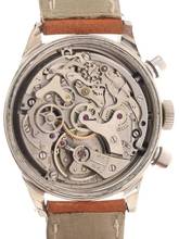 Thumbnail von Kelbert Gents manual wind Chronograph Wristwatch Antimagnetic 17 Rubis Incabloc