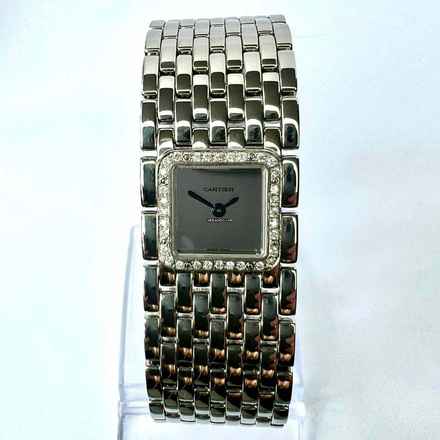  Cartier Panthère RUBAN Quartz Steel 0.27TCW DIAMOND Watch </h1> 
