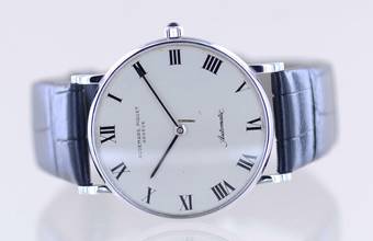 Thumbnail von Audemars Piguet Ultra thin Cal 2120 Automatic silver Roman Dial 18K Whitegold Dresswatch Klassiker </h1>