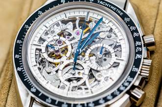 Thumbnail von Omega Speedmaster limited SPEEDMASTER | Apollo XI 1969 to 94 | Platinum | skeletonized | Full Set