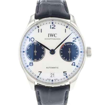  IWC Portugieser Automatik 7-Days Steel Panda Dial 99.9% New </h1> 