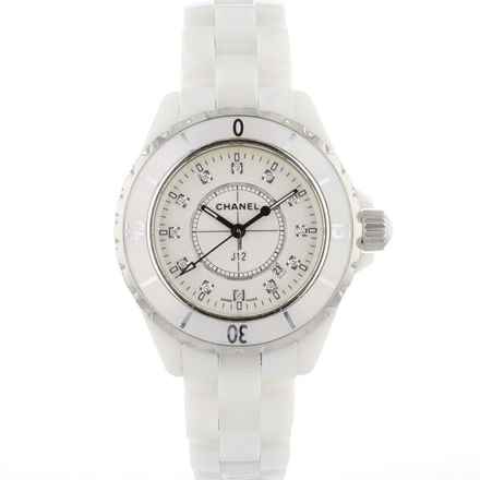  Chanel J12 White Ceramic 33MM Diamond Dial </h1> 