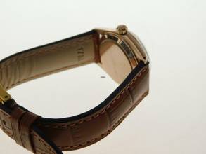 Thumbnail von Rolex Oyster Perpetual Date 18 Karat Rosegold Date 31 mm wie Neu medium Größe mit Krokoband von 1966 </h1>