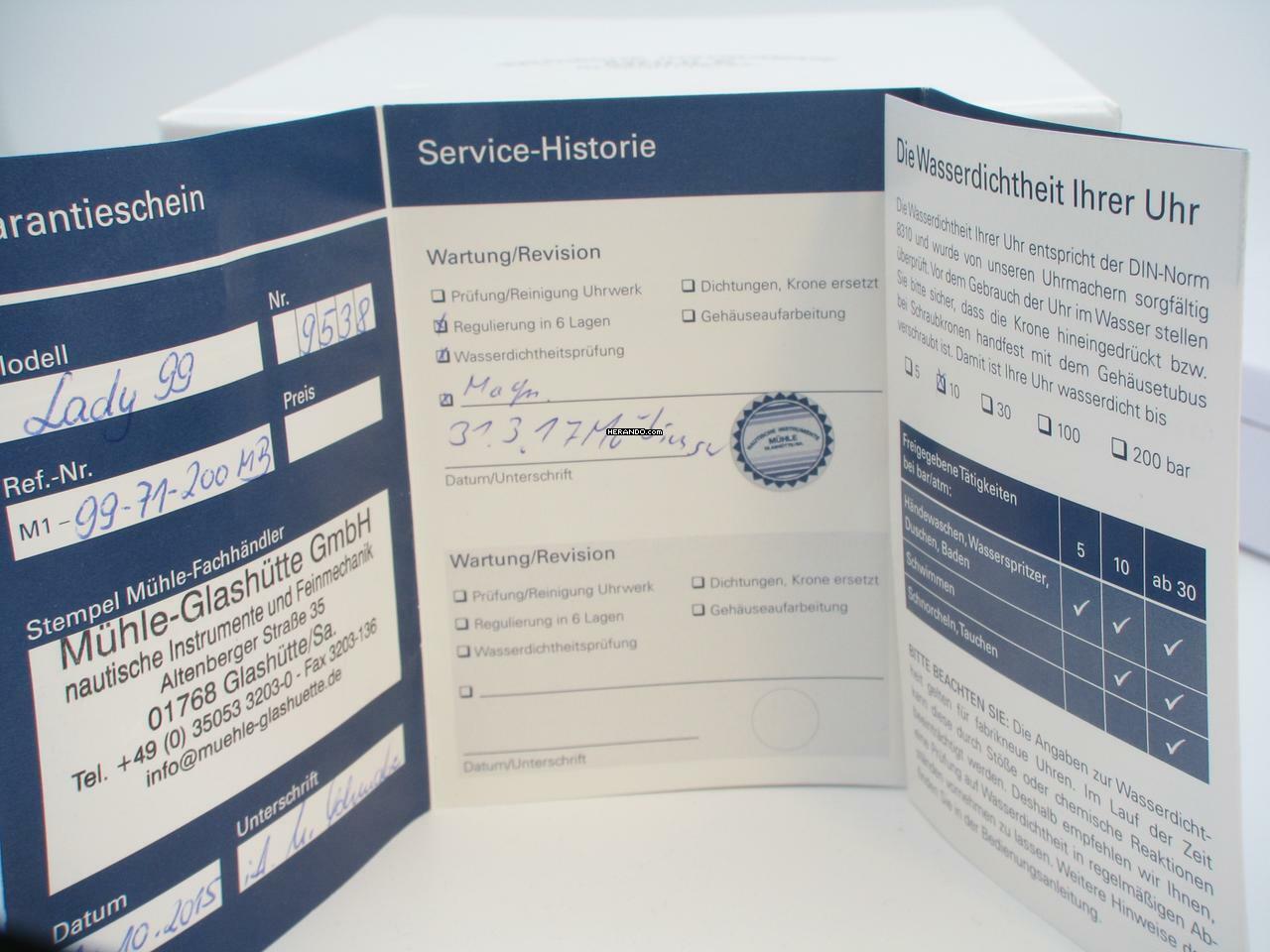 Thumbnail von Mühle Glashütte Lady 99 Matic 99 </h1>