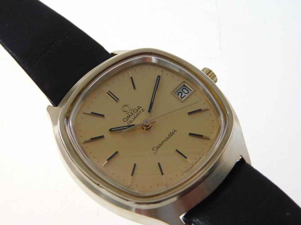  Omega Seamaster Herrenuhr 37,5 mm Goldhaube Caliber 1310 von 1973 </h1> 