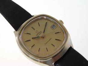 Thumbnail von Omega Seamaster Herrenuhr 37,5 mm Goldhaube Caliber 1310 von 1973 </h1>