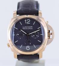 Thumbnail von Officine Paneral Luminor Monopulsante 8-Days Chronograph 18K Roségold PAM00344 Limited B+P