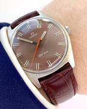 Thumbnail von Omega Genève Vintage ref 135041 Purple Blue Dial Orange Hand 135041