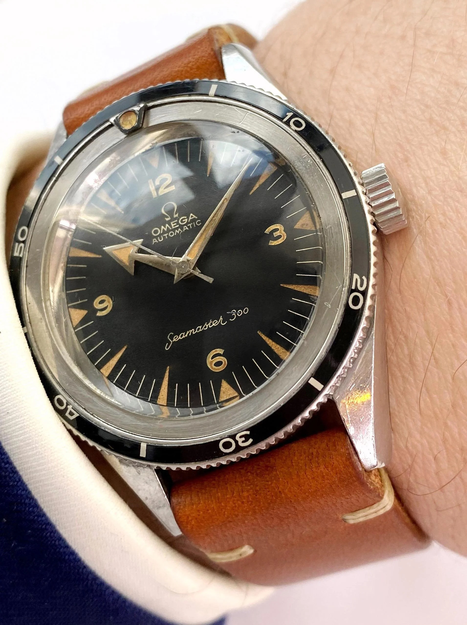  Omega Seamaster 300 Diver Serviced Vintage Automatic ref 2913-3 Very Rare 2913 