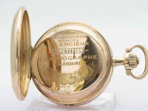 Thumbnail von 18kt Savonette Chronograph mit 5-Minuten Repetition und Kalender </h1>