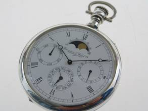 Thumbnail von IWC Pocket Watch Taschenuhr Voll Calender N.O.S mit original Box Limited Edition No 171 v 1000 </h1>