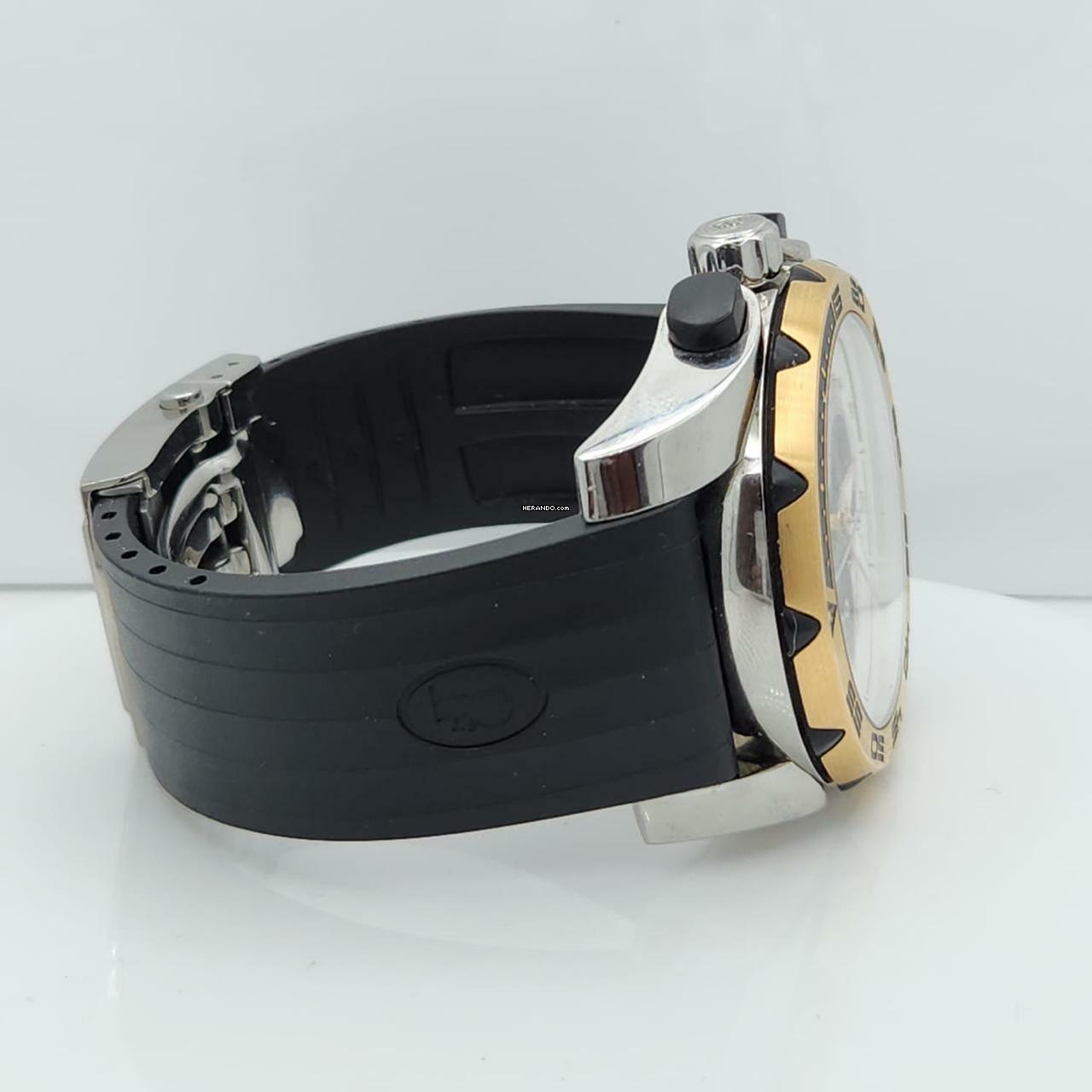 Thumbnail von Parmigiani Fleurier Pershing Ouro Rosé & Madrepérola & Aço 45mm Automático Completo