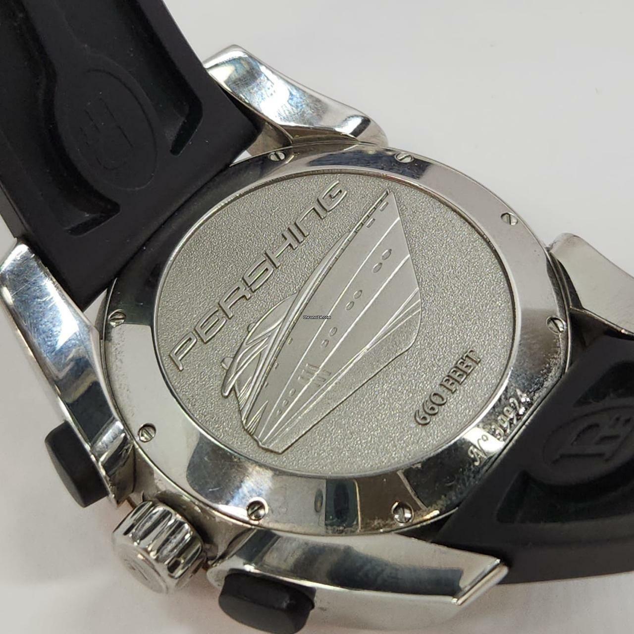 Thumbnail von Parmigiani Fleurier Pershing Ouro Rosé & Madrepérola & Aço 45mm Automático Completo