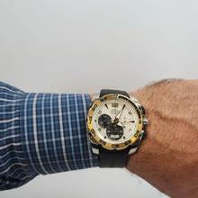 Thumbnail von Parmigiani Fleurier Pershing Ouro Rosé & Madrepérola & Aço 45mm Automático Completo