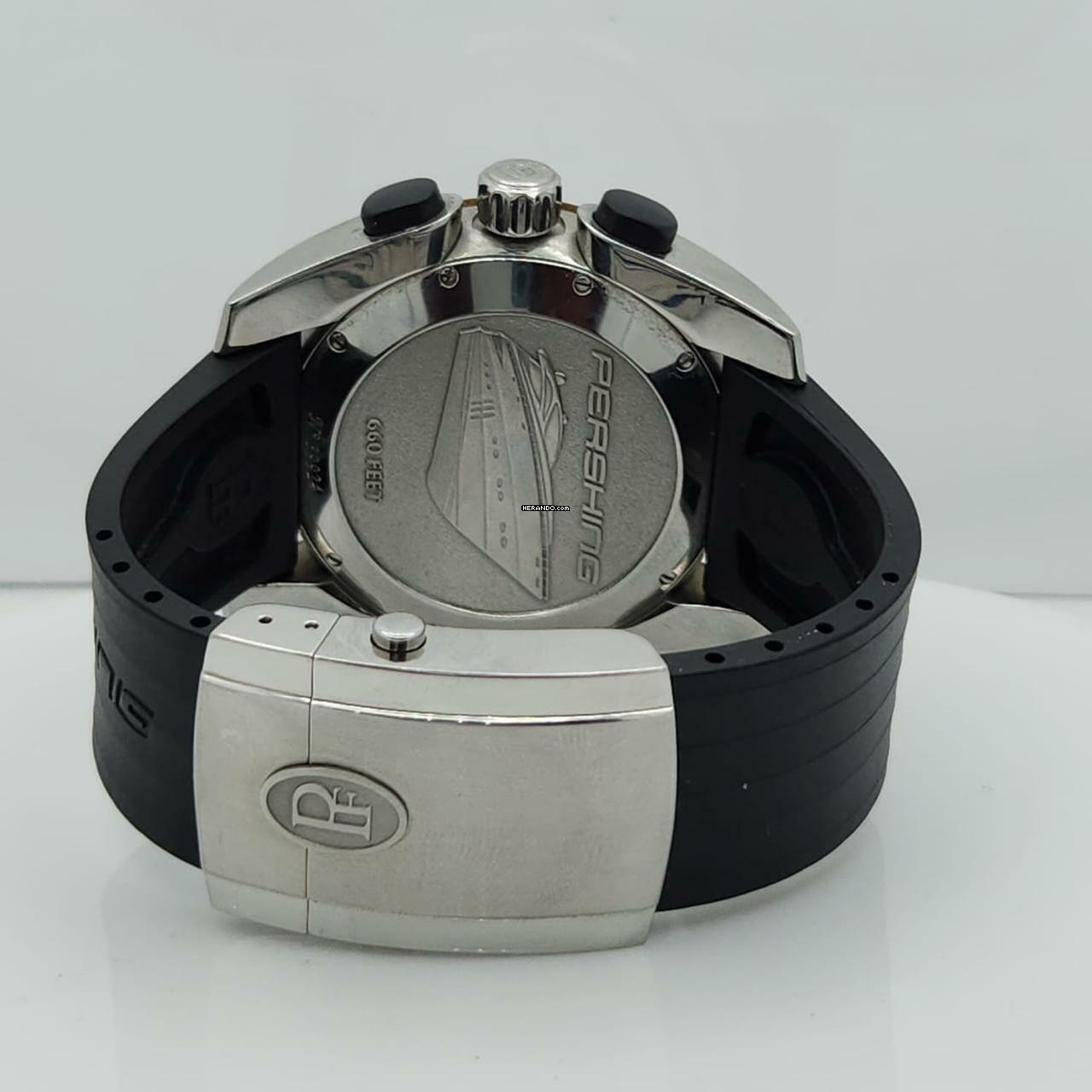 Thumbnail von Parmigiani Fleurier Pershing Ouro Rosé & Madrepérola & Aço 45mm Automático Completo