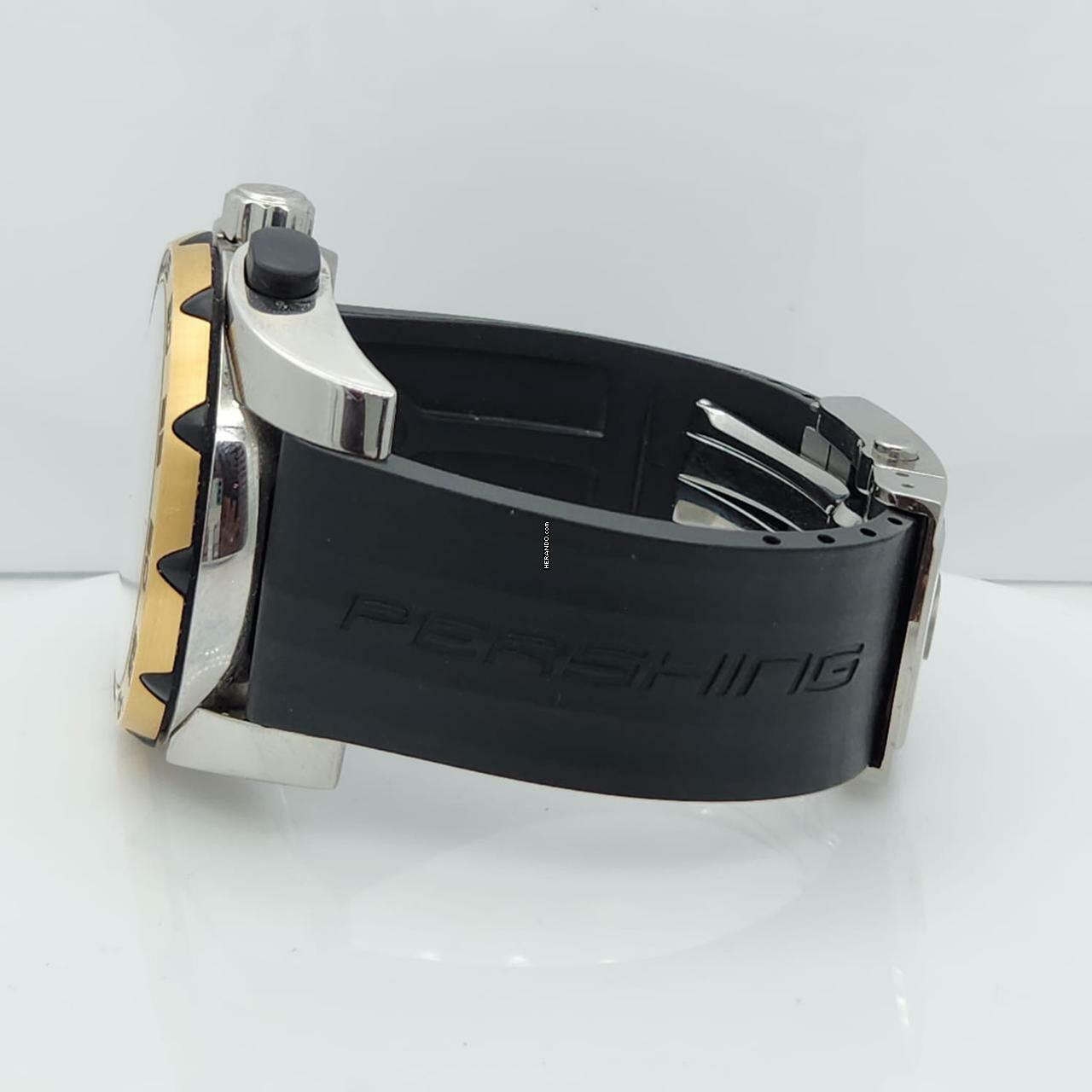 Thumbnail von Parmigiani Fleurier Pershing Ouro Rosé & Madrepérola & Aço 45mm Automático Completo