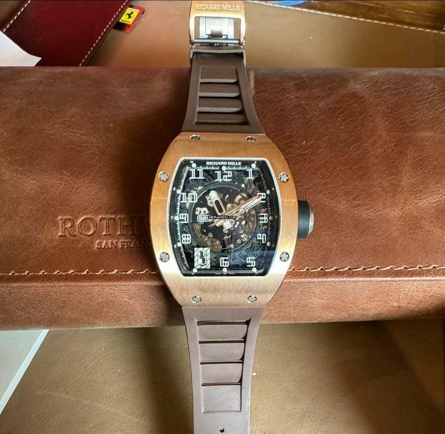 Thumbnail von Richard Mille RM 010 Rosegold-mit original Box +Zertifikat of Authenticity Papieren RM Boutique München Skeleton Dial ! New Service !!!!!!-like NEW