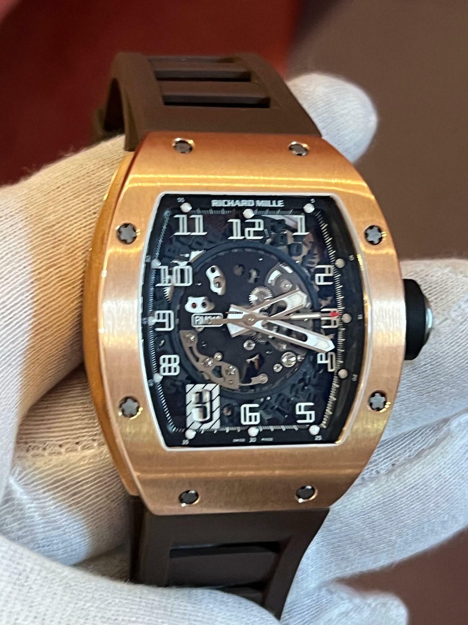 Thumbnail von Richard Mille RM 010 Rosegold-mit original Box +Zertifikat of Authenticity Papieren RM Boutique München Skeleton Dial ! New Service !!!!!!-like NEW