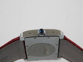 Thumbnail von Cartier Tank Divan XL Edelstahl mit original Krokoband im Top Zustand </h1>