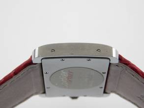 Thumbnail von Cartier Tank Divan XL Edelstahl mit original Krokoband im Top Zustand </h1>