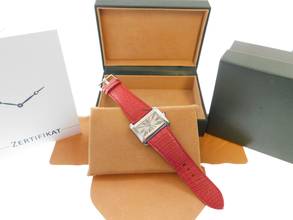 Thumbnail von Cartier Tank Divan XL Edelstahl mit original Krokoband im Top Zustand </h1>