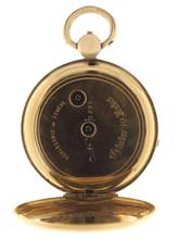 Thumbnail von Swiss Antique solid 18 ct yellow gold key wind Pocket Fob Watch fully engraved </h1>