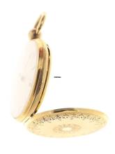 Thumbnail von Swiss Antique solid 18 ct yellow gold key wind Pocket Fob Watch fully engraved </h1>