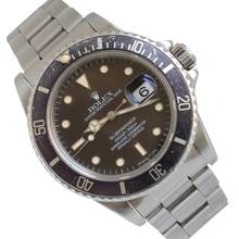 Thumbnail von Rolex Submariner Date 16800 Date matt brown tritium dial 1984’s </h1>