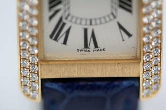 Thumbnail von Cartier Tank Américaine Lady Tank Americaine Factory Diamonds Full-Set </h1>