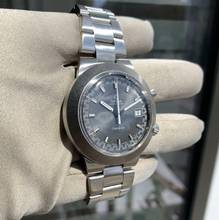 Thumbnail von Omega Genève Chronostop Date Jumbo 146.012 brown/gray dial 1970’s </h1>