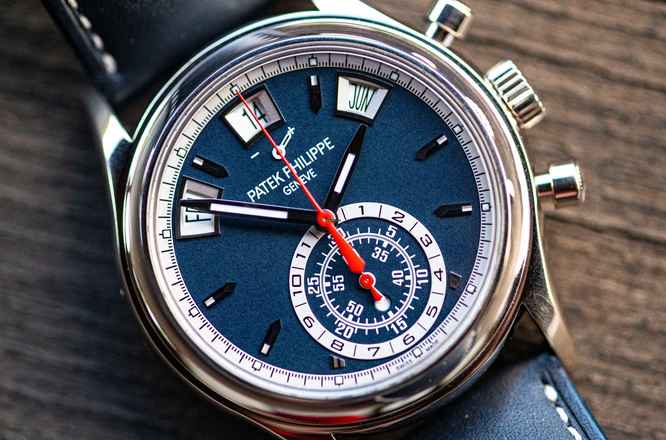  Patek Philippe Annual Calendar Chronograph 5960G | Full Set 2022 | blue dial | White gold </h1> 