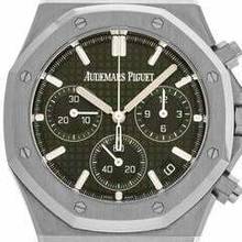 Thumbnail von Audemars Piguet Royal Oak Chronograph Green Dial Ref.26240ST.OO.1320ST.08 2023 Full Set Ungetragen </h1>