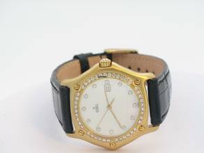 Thumbnail von Ebel 1911 18kt Gold Quarz Herrenuhr </h1>